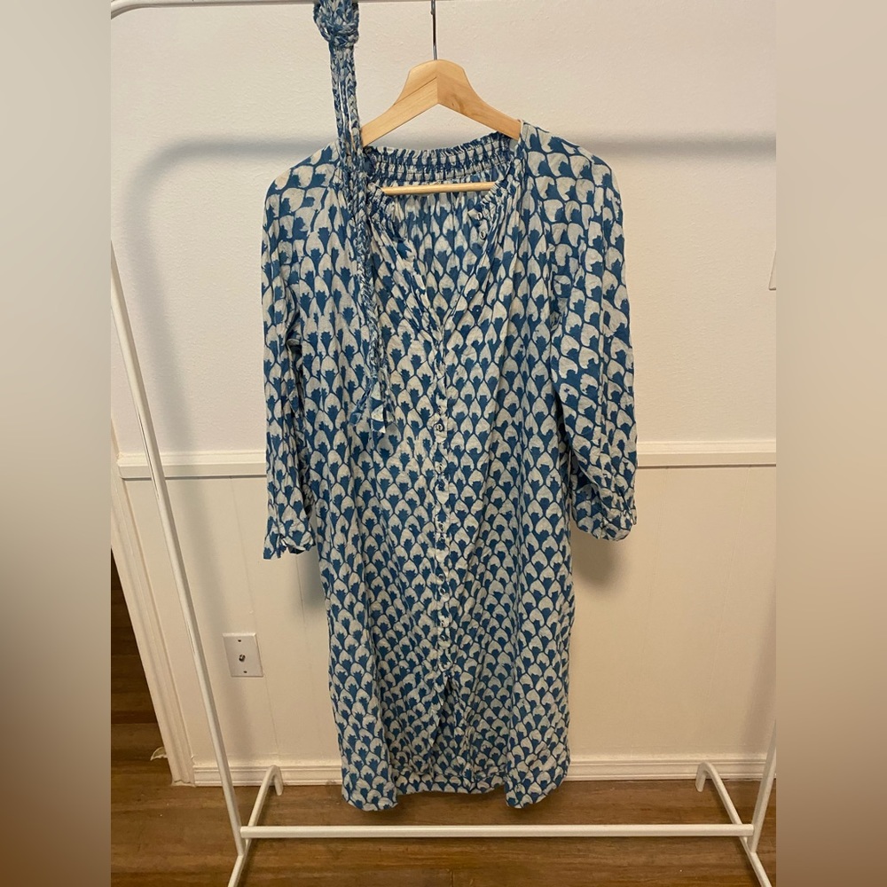 Mirth indigo dress with belt